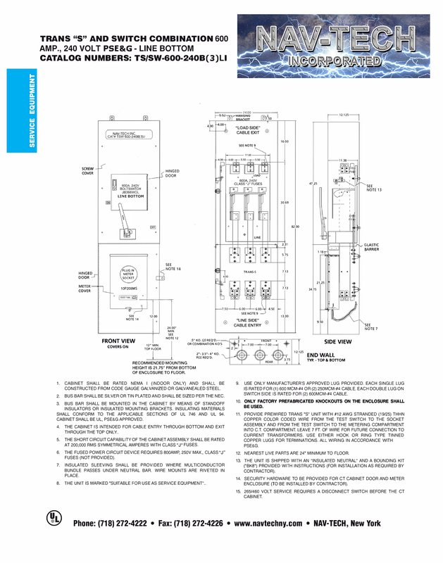 TSSW-600-240B(3)LI PSE&G drawing